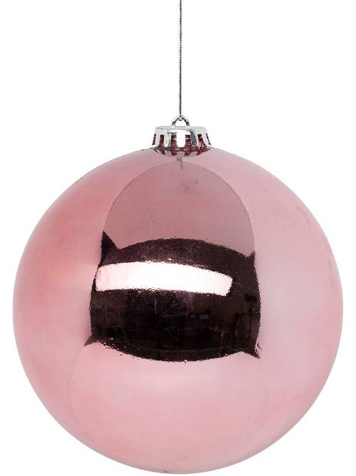 Boule de noêl 150mm rose - Kiabi