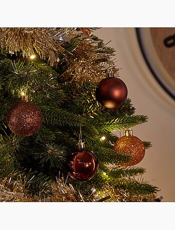 Boule de noël 50 mm x 5 olive