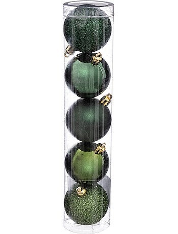 Boule de noël 50 mm x 5 olive