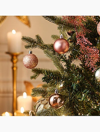 Boule de noël 50 mm x 5 olive