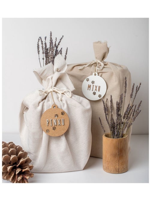 Boule de Noël chien personnalisable en bois - Kiabi