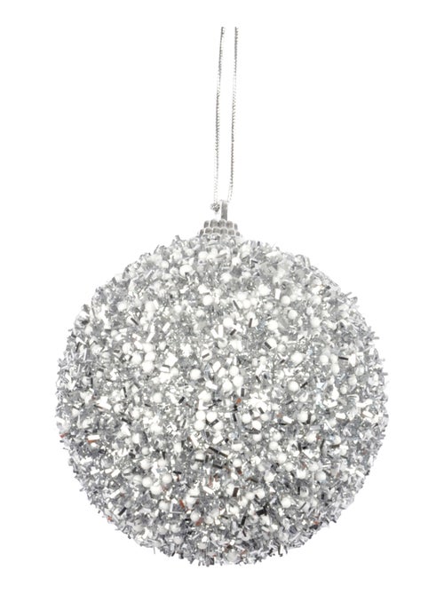 Boule de noël décorée de billes - Kiabi