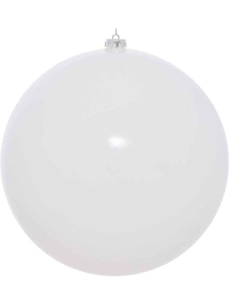 Boule de noël en plastique maxi blanche d. 250 mm Blanc - Kiabi