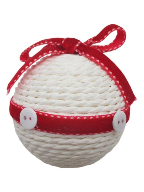 Boule de Noël en tissu avec bouton - Kiabi Boule de Noël en tissu avec bouton - Kiabi