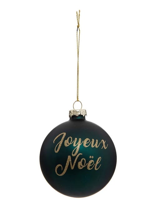 Boule de noel en verre Joyeux noel - Kiabi
