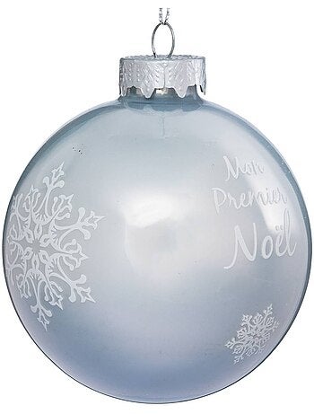 Boule de noël en verre luxe 80 mm