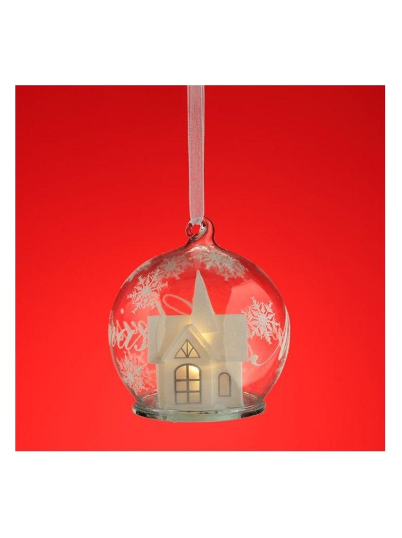 Boule de Noel LED Joyeux Noel Transparent - Kiabi