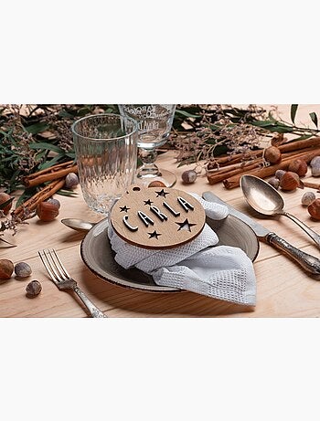 Boule de noël personnalisable en bois