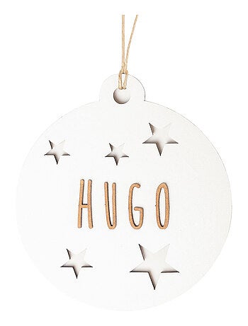 Boule de noël personnalisable en bois