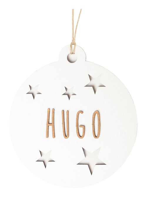 Boule de Noël personnalisable en bois - Kiabi