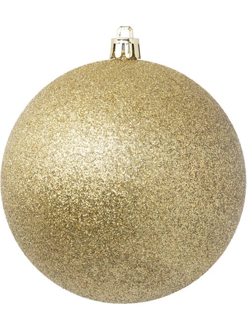 Boule de noël plastique 100mm x6 or - Kiabi