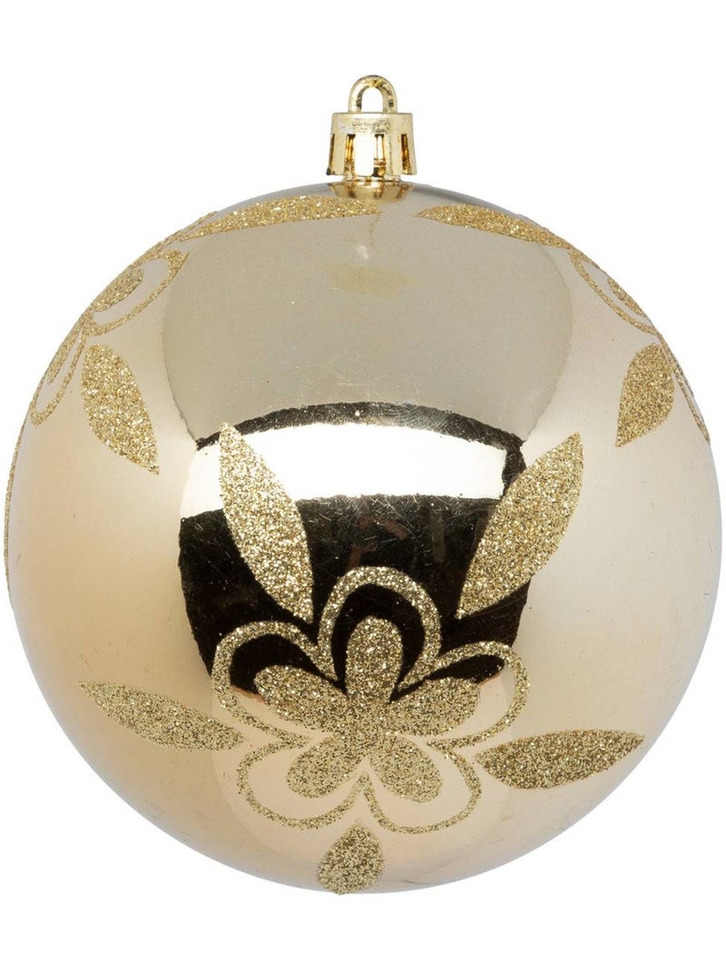 Boule de noël plastique 100mm x6 or Doré - Kiabi