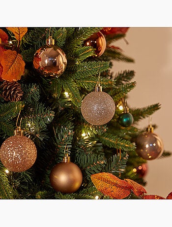 Lot de 9 boules de noël d.6 cm