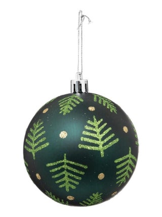Boule de Noel sapin brillant 8 cm