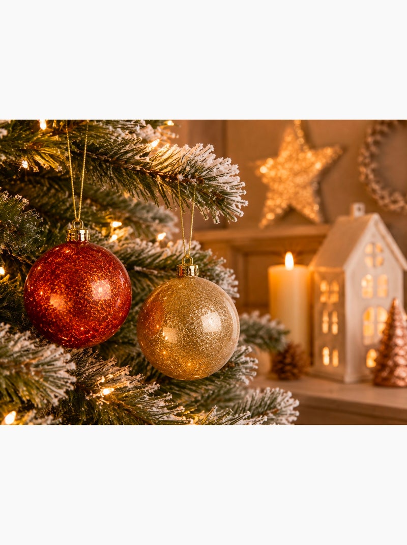 Boule de noël – tons dorés – 6 cm Doré - Kiabi