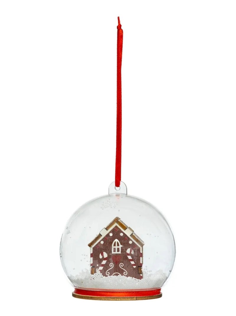 Boule de Noel transparente Maison petit biscuit Marron 0.00€ Kiabi — free download