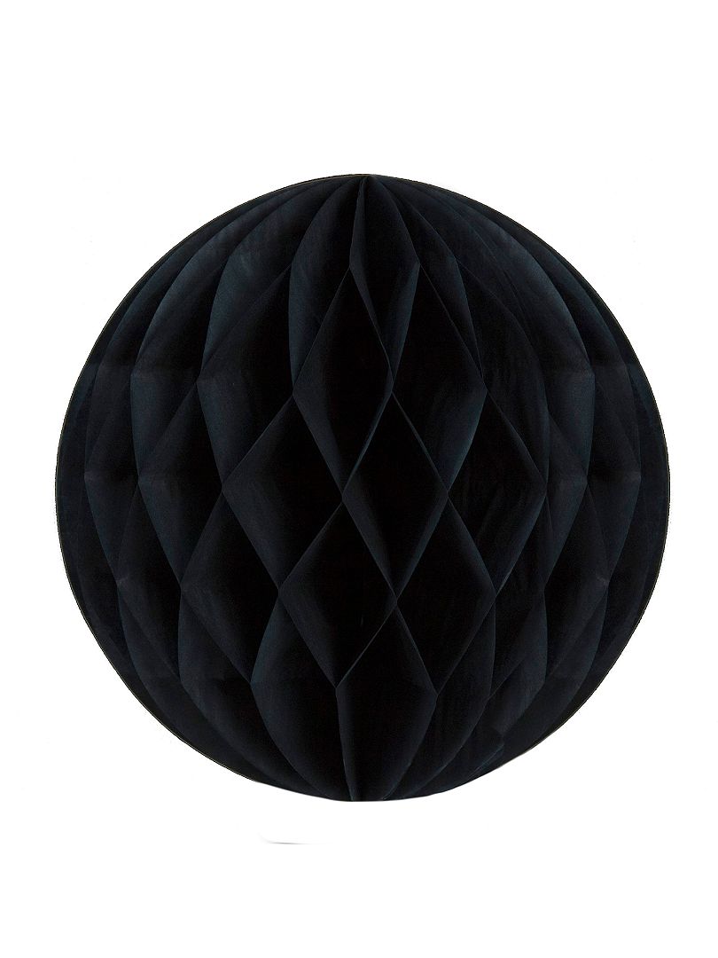 Boule de papier alvéolée 12 cm noir - Kiabi