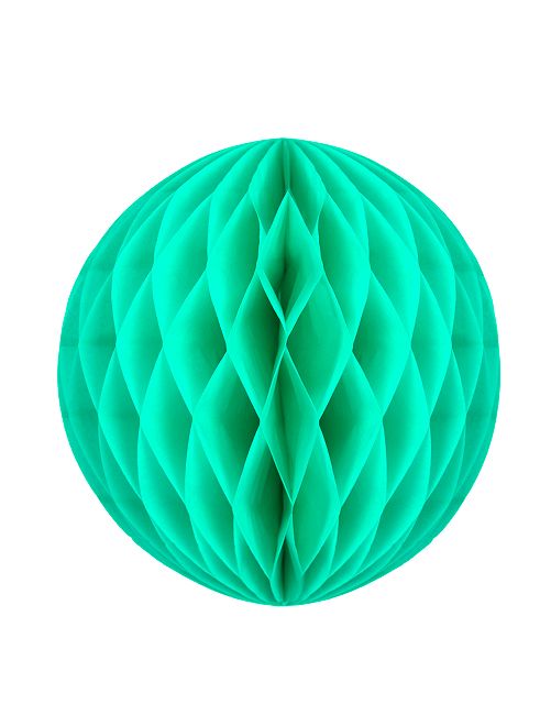 Boule de papier alvéolée 12 cm                                                                 vert d'eau 
