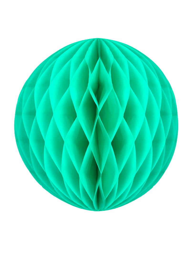 Boule de papier alvéolée 20cm vert d'eau - Kiabi