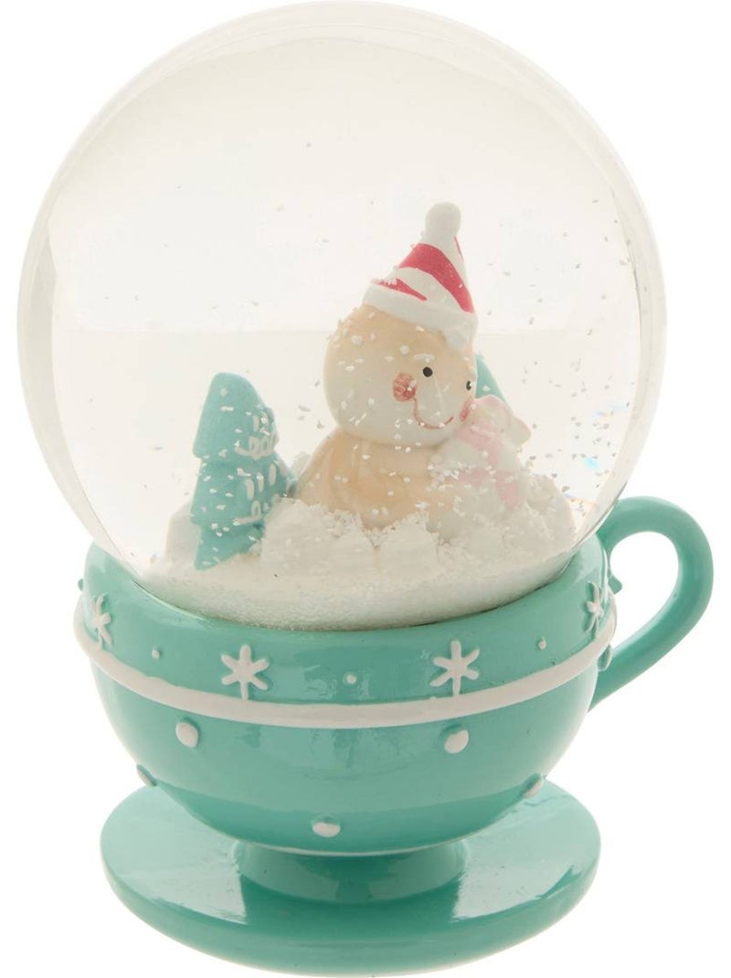 Boule neige mug vert 100mm Transparent - Kiabi
