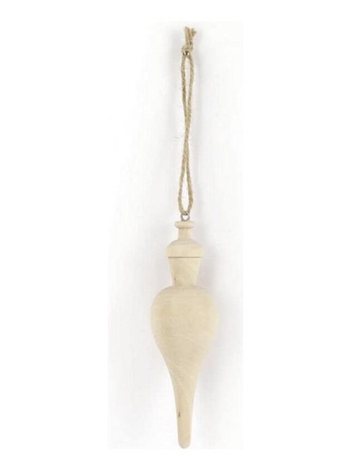 Boule pointe a suspendre bois 50x110x50mm - Kiabi