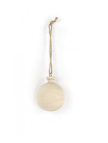 boule ronde a suspendre bois