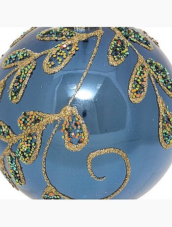 Boule verre branches d.8 cm