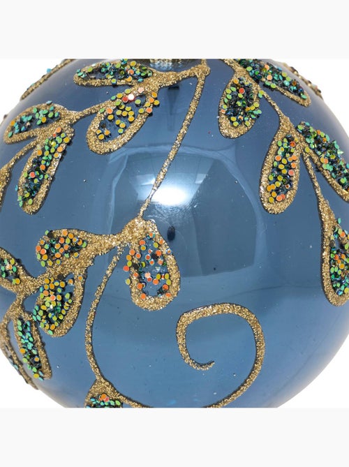 Boule verre branches d.8 cm - Kiabi