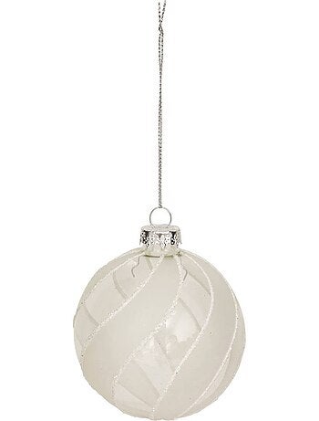 Boule verre torsade d.8 cm
