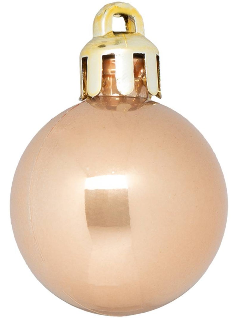 Boules de noël en plastique Beige - Kiabi