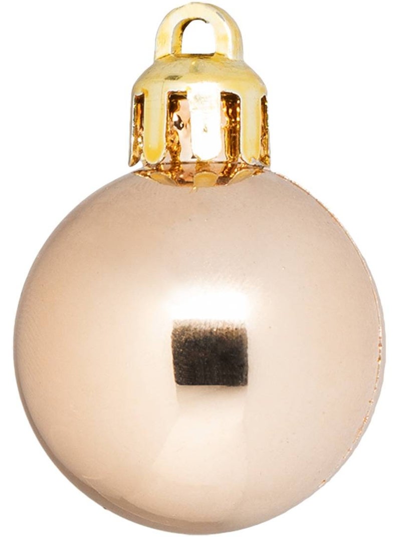 Boules de noël en plastique Beige - Kiabi