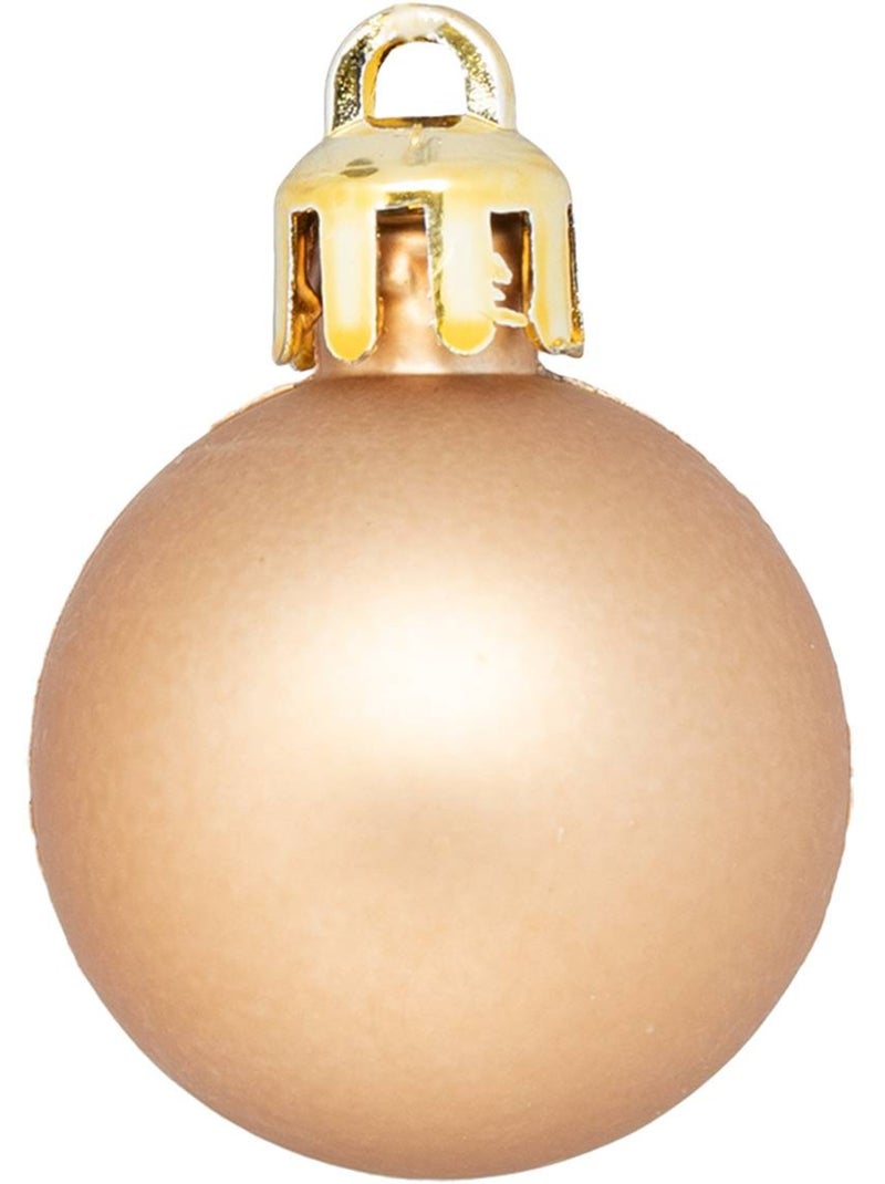 Boules de noël en plastique Beige - Kiabi