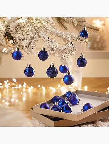 Lot de 18 boules de noël d.3 cm