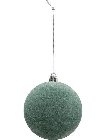 Boule de noël pailletté rouge x9 80mm