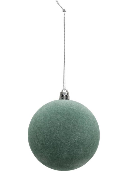 Boules de noël pailletées en verre - Kiabi