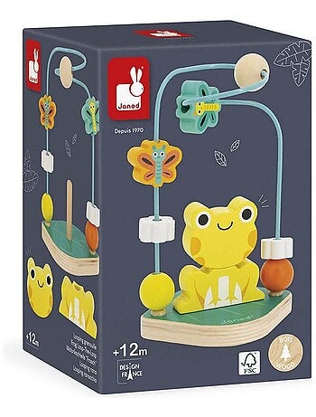 Boulier en bois Looping Grenouille Tropik