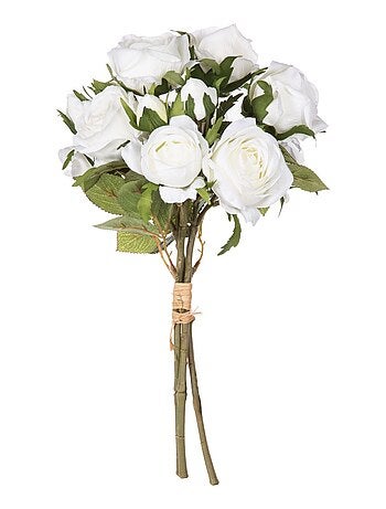Bouquet artificiel de 14 Roses - H. 40 cm