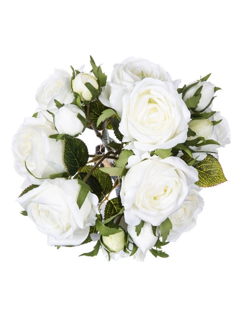 Bouquet artificiel de 14 Roses - H. 40 cm - Kiabi