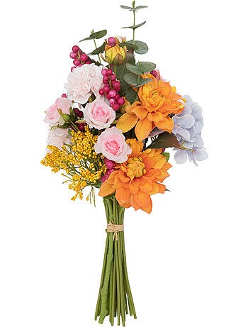 Bouquet composé de fleurs artificielles