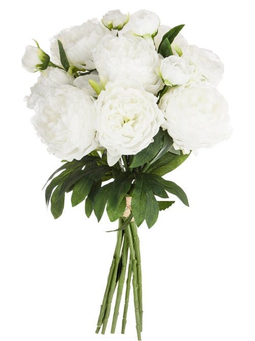 Bouquet de 13 pivoines artificielles - Kiabi