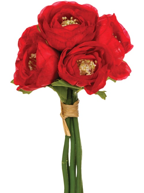 Bouquet de 6 renoncules artificielles - Kiabi Bouquet de 6 renoncules artificielles - Kiabi