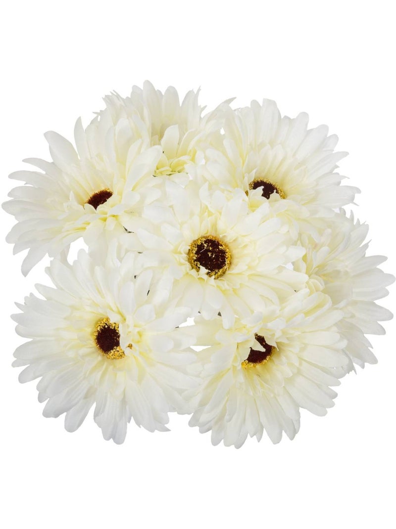Bouquet de 7 gerberas artificiels Blanc - Kiabi