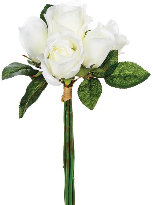 Bouquet de 7 roses artificielles - Kiabi