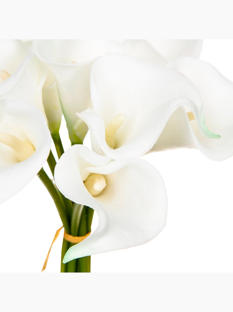 Bouquet de 8 arums artificiels Blanc - Kiabi