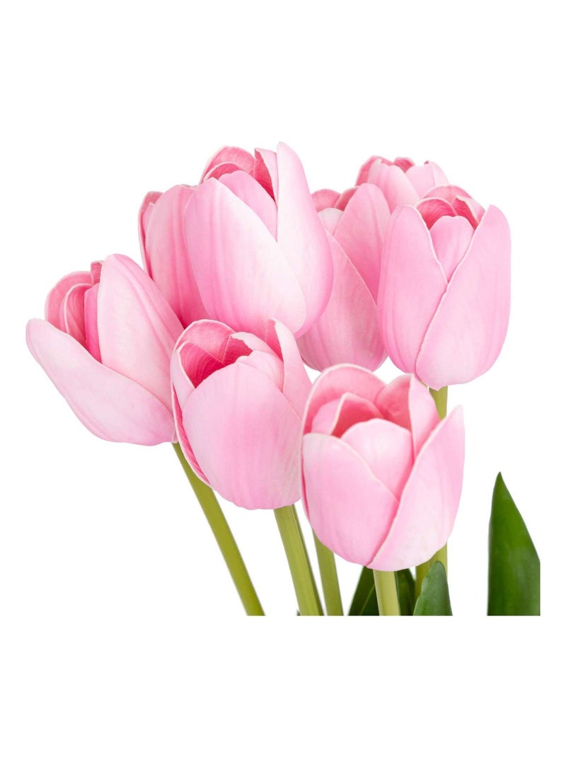 Bouquet de tulipes artificielles Rose - Kiabi