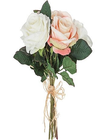 Bouquet décoratif de 7 roses artificielles ROSAE