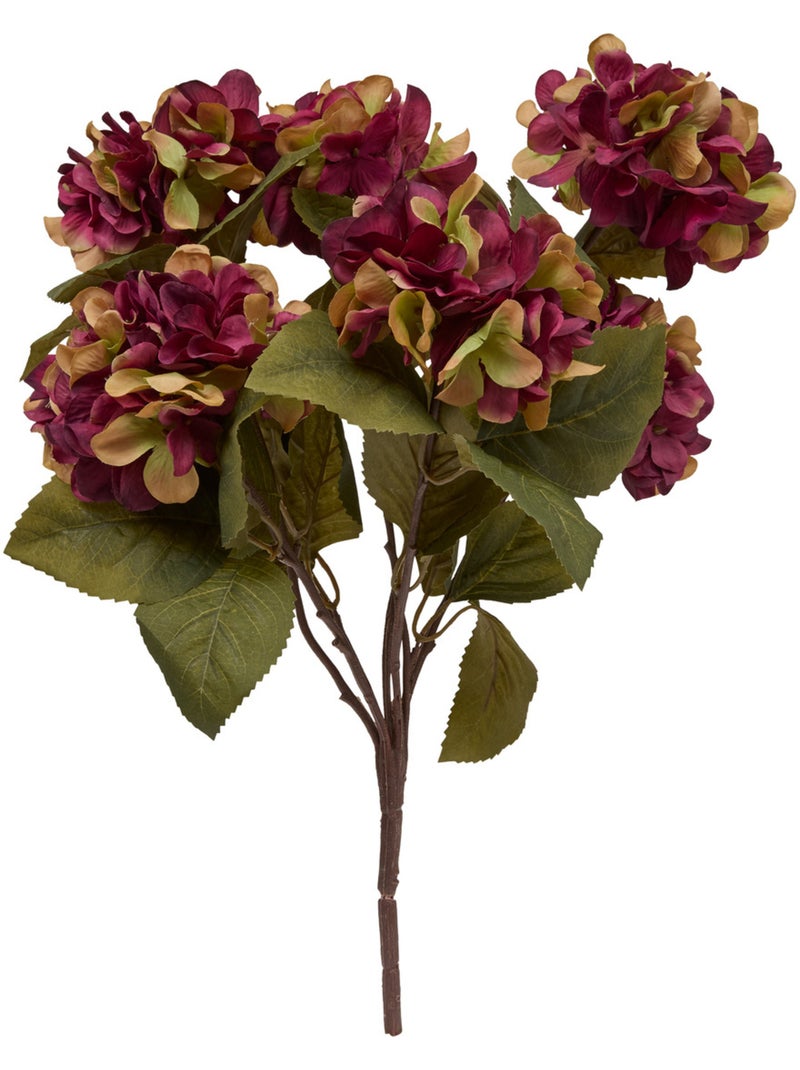 Bouquet d'hortensias artificiels fria Orange - Kiabi