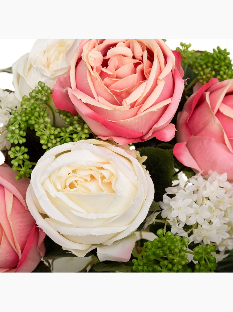 Bouquet rond artificiel ROGI Multicolore - Kiabi