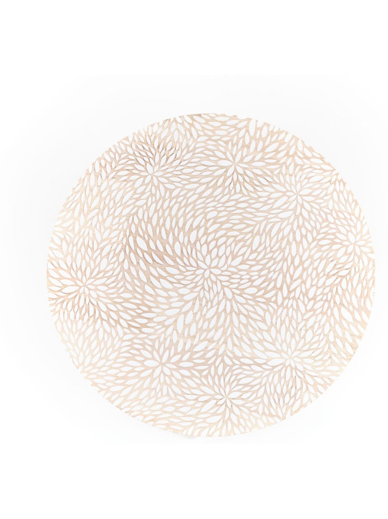 Bout de canapé imprimé motif devant bois MANGO WOOD Beige - Kiabi