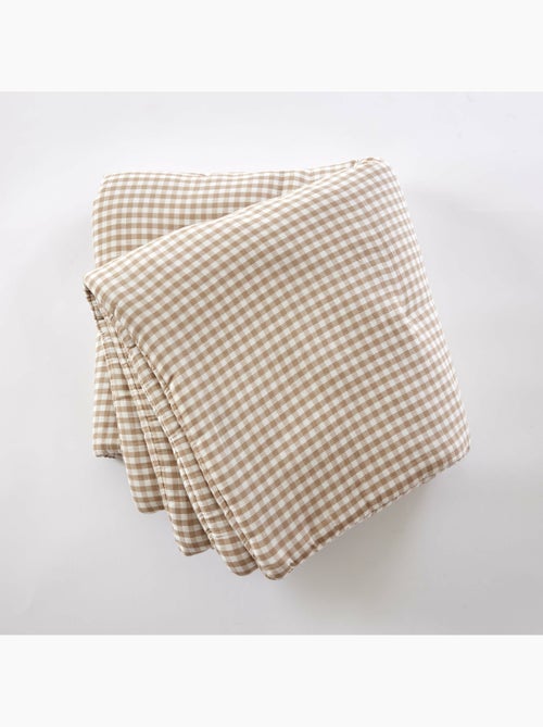 Bout de lit - gaze de coton tissée - carreaux vichy - vickie - Kiabi